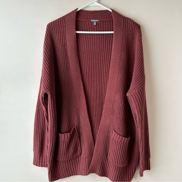 Charlotte Russe Sweaters - 5 FOR $25 | Charlotte Russe Chunky Oversized Cardigan Mauve Pink S